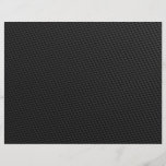 Black Tightly Woven Carbon Fibre Textured Personalized Flyer