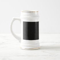 Black Tightly Woven Carbon Fibre Textured Coffee Mug