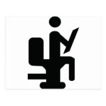black toilet shit icon postcards