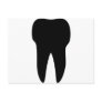 black tooth icon dentist post card