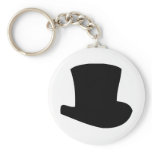 black top hat circus magician key chains