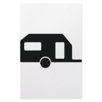 black trailer icon personalized stationery