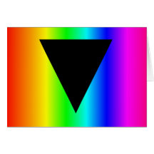 Black Triangle Rainbow Card