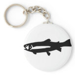 black trout fish key chain