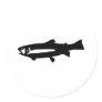 black trout fish sticker