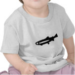 black trout fish t-shirt
