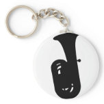 black tuba icon keychain