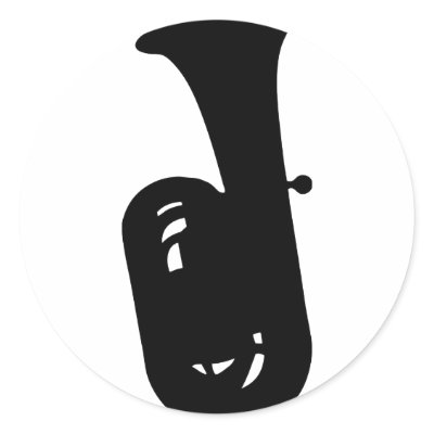 black tuba icon stickers by Tomaniac