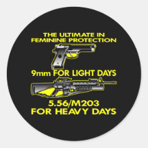 Black Ultimate Feminine Protection Sticker