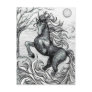 Black Unicorn Postcard