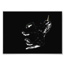black unicorn sparkles art photo