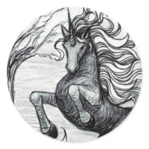 Black Unicorn Stickers