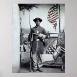Black Union Soldier, 1860s Poster