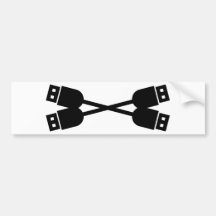 black usb icon bumper stickers