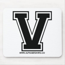 Black V Mousepad