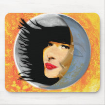 black velvet moon mousepad