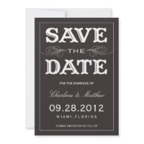 BLACK VINTAGE | SAVE THE DATE ANNOUNCEMENT