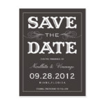BLACK VINTAGE | SAVE THE DATE ANNOUNCEMENT POSTCARDS