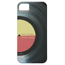 Black Vinyl Record Effect on iPhone 5 Case