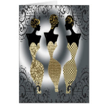 Black Vogue in Gold Cards