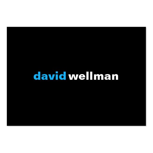 Black (w) business cards