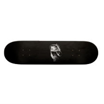 Black Waiting design Skate Board