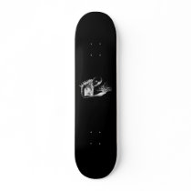 Black Waiting design Skate Board