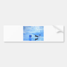 black war horse bumper sticker