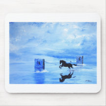 black war horse mousepads
