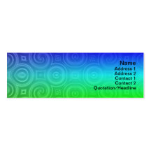 Black Waves Big Business Card Template
