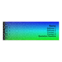 Black Waves Small Business Cards