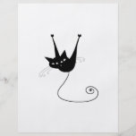 Black Whimsy Kitty 1 Personalized Flyer