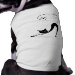 Black Whimsy Kitty 2 Pet T Shirt