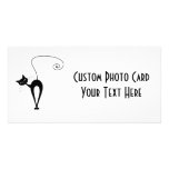 Black Whimsy Kitty 3 Picture Card