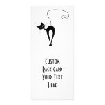 Black Whimsy Kitty 3 Rack Card Design