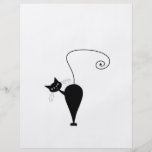 Black Whimsy Kitty 5 Full Color Flyer
