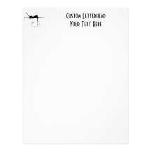 Black Whimsy Kitty 7 Letterhead Design