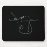 Black Whimsy Kitty 7 Mouse Pads