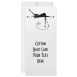 Black Whimsy Kitty 7 Rack Card Template