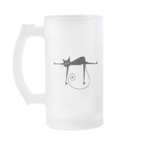 Black Whimsy Kitty 8 Mug
