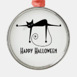 Black Whimsy Kitty 8 Ornament