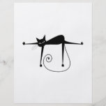 Black Whimsy Kitty 8 Personalized Flyer