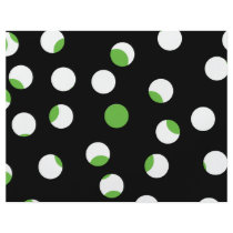 Black, White and Green Spotty Pattern. Flyer