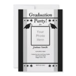 Black, White and Grey Graduation Party Photo
