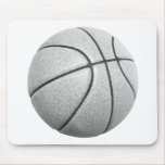 Black & White Basketball Mousepad