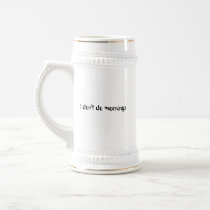 Black & White Basset Hound Stein Mug