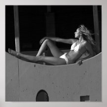 Black&White Beach Poster