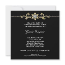 Black White Black Tie Corporate Party