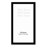 Black & White Business Card