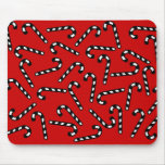 Black & White Candy Canes Mouse Pad